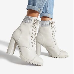 *Cute*Sexy*Sparkle Boots*Viara*Vapor Blue*Bootie Heels*New In Box*10*Glitter*